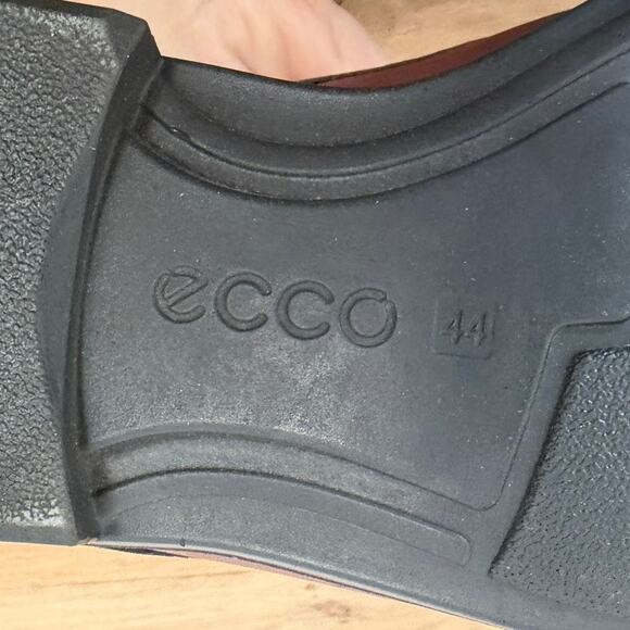 Ecco Brown Leather Edinburgh Lace Up Loafers Sz 10.5 Sz 44